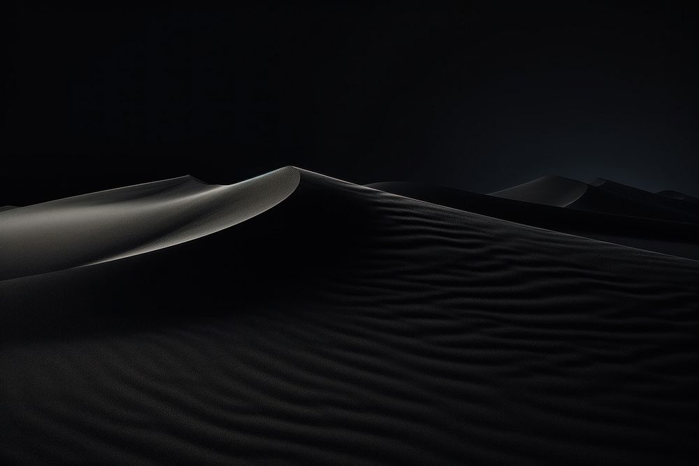 Black Background sand nature desert.