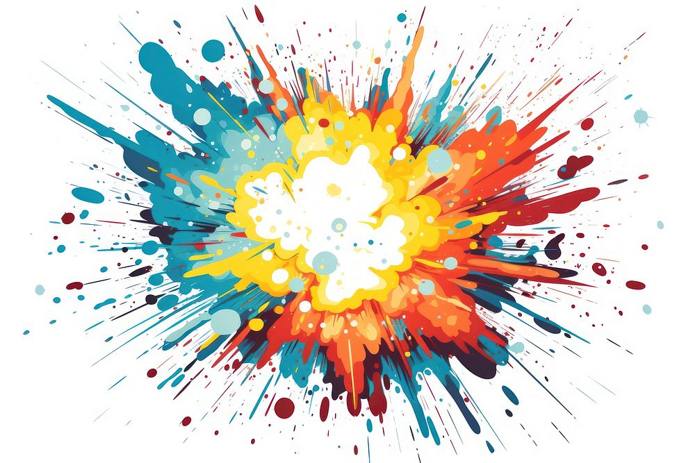 Clipart explosion illustration backgrounds pattern white background.