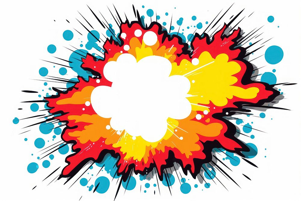 Clipart speech bubble explosion backgrounds pattern white background.