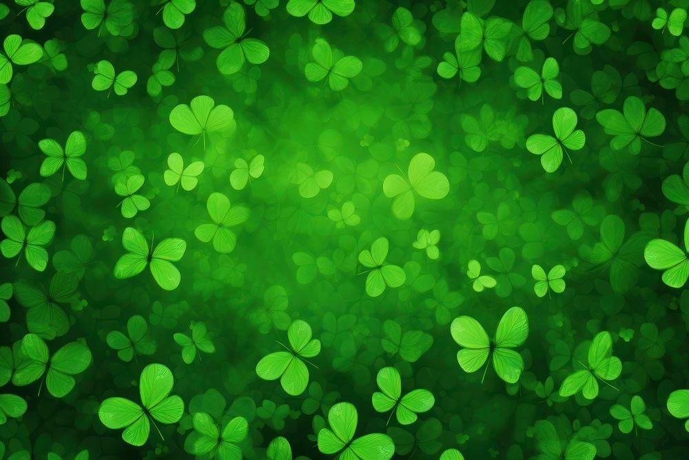 Cute abstract green clover background backgrounds pattern plant.