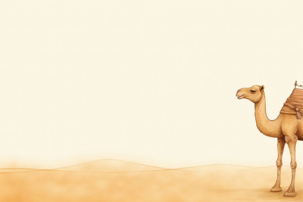  Cute background camel animal mammal. AI generated Image by rawpixel.
