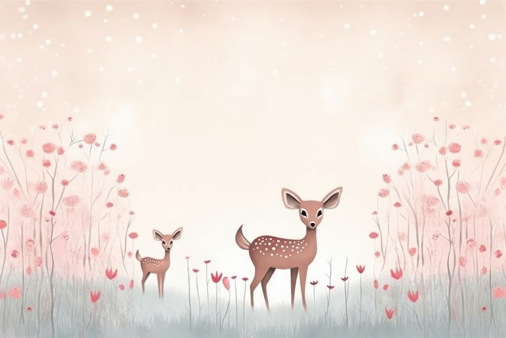  Cute background wildlife animal mammal. AI generated Image by rawpixel.