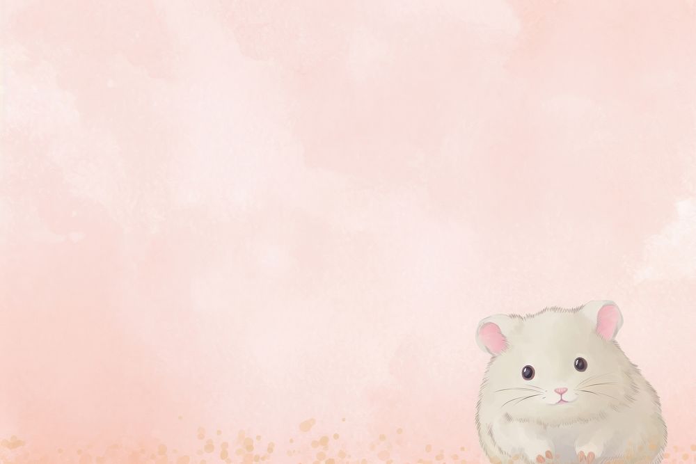  Cute background hamster rat animal. AI generated Image by rawpixel.