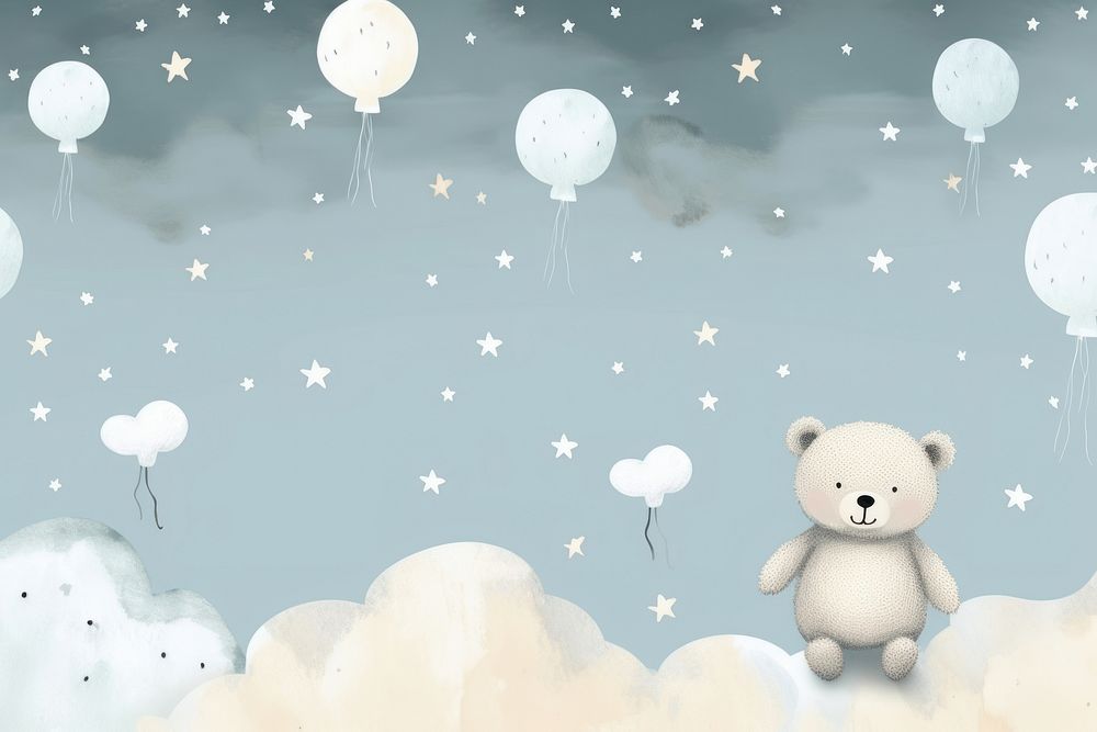  Cute background backgrounds balloon nature. AI generated Image by rawpixel.