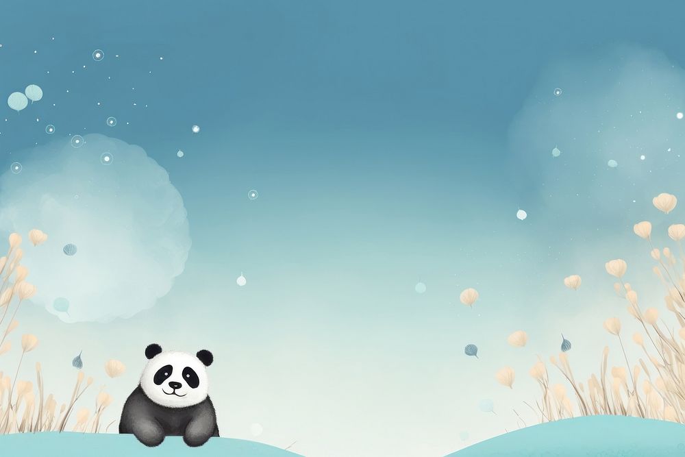  Cute background outdoors cartoon animal. AI generated Image by rawpixel.
