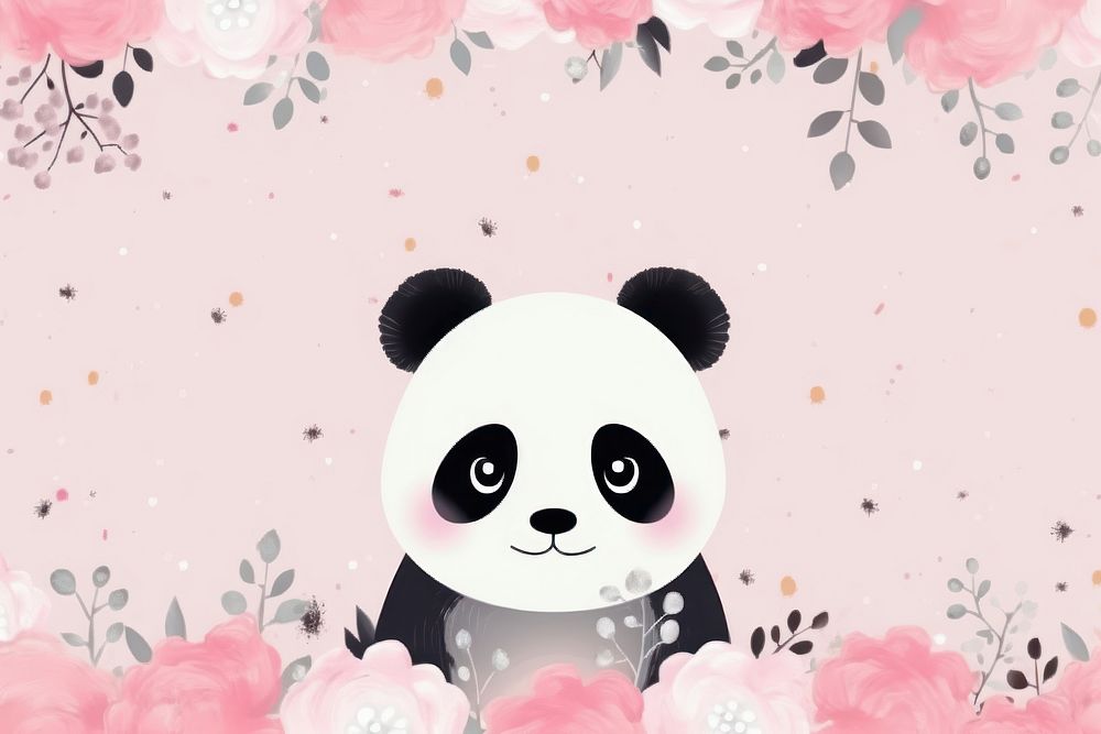  Cute background backgrounds cartoon flower. AI generated Image by rawpixel.