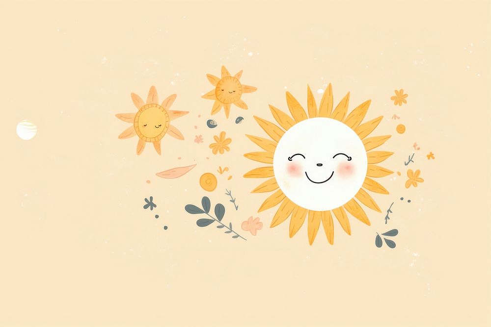  Cute background outdoors pattern smiling. AI generated Image by rawpixel.