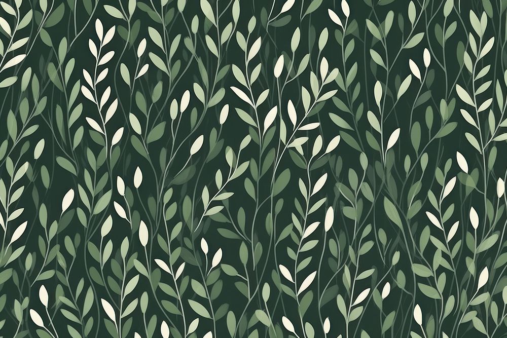 Cute green abstract botanical simple pattern background backgrounds plant repetition.