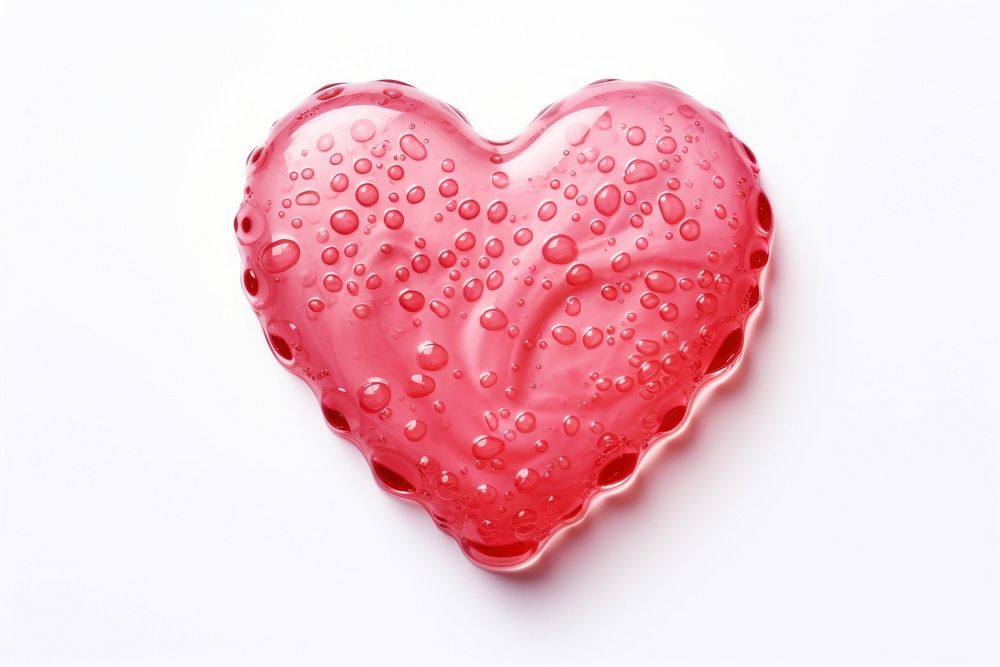  Heart food white background freshness. AI generated Image by rawpixel.