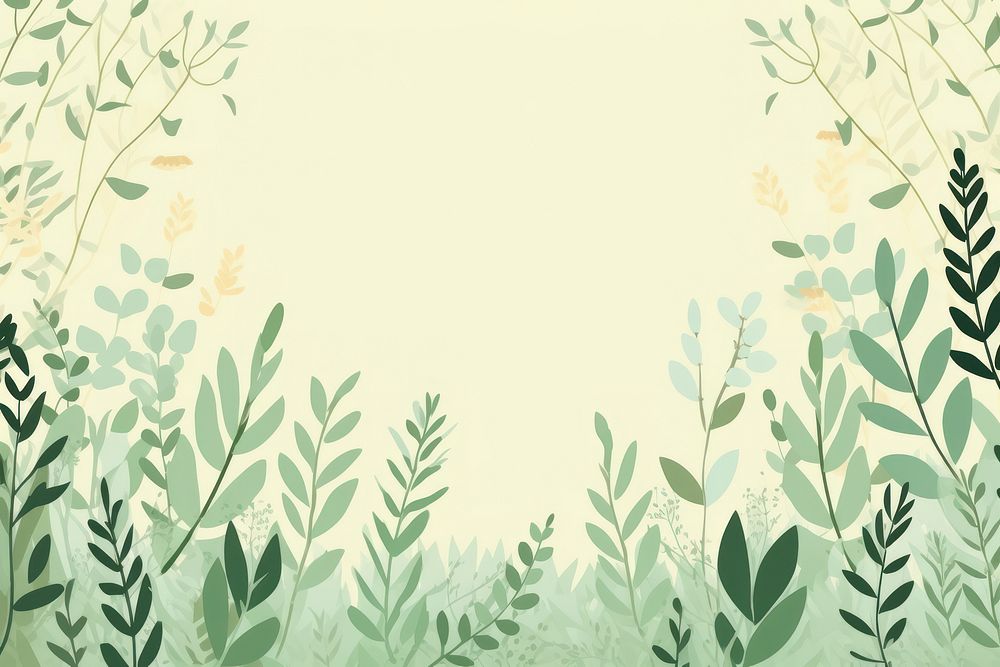 Cute simple green botanical background backgrounds outdoors pattern.