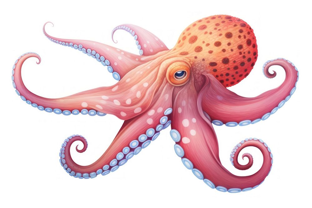 Octopus drawing animal invertebrate.