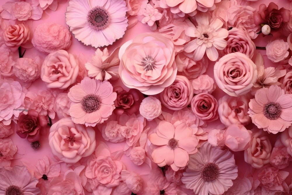 Flowery pink background backgrounds pattern petal.