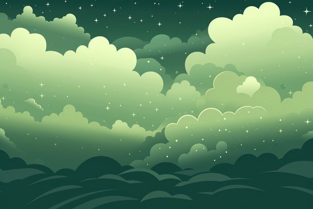 Green vector clouds background backgrounds outdoors nature.