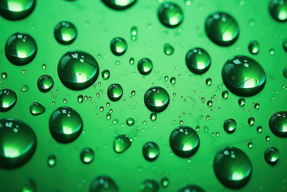 Green water droplets background backgrounds leaf condensation.