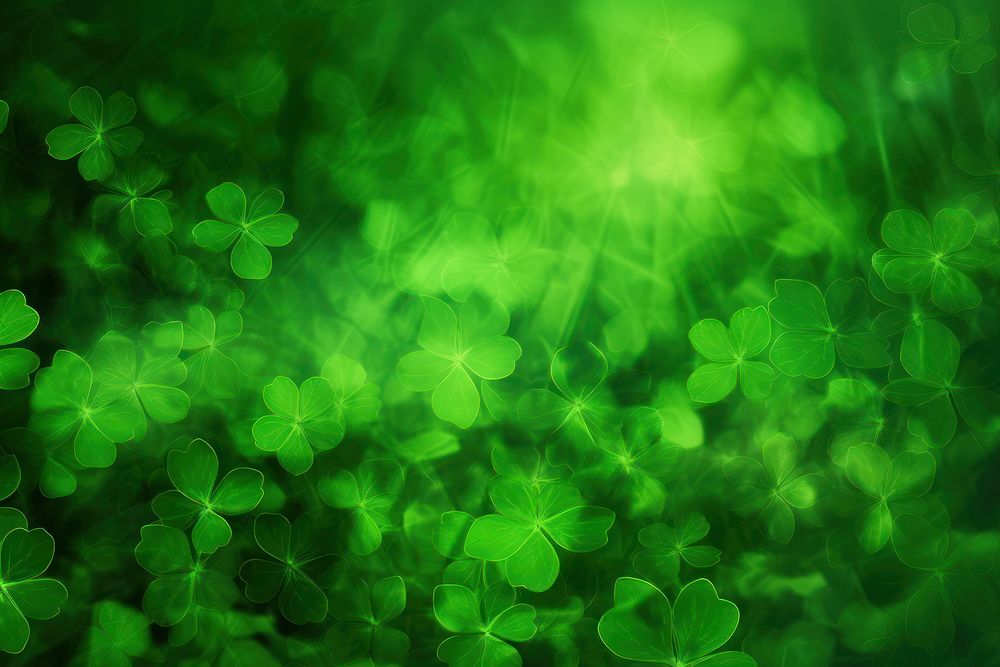 Green clover theme abstract background backgrounds outdoors nature.