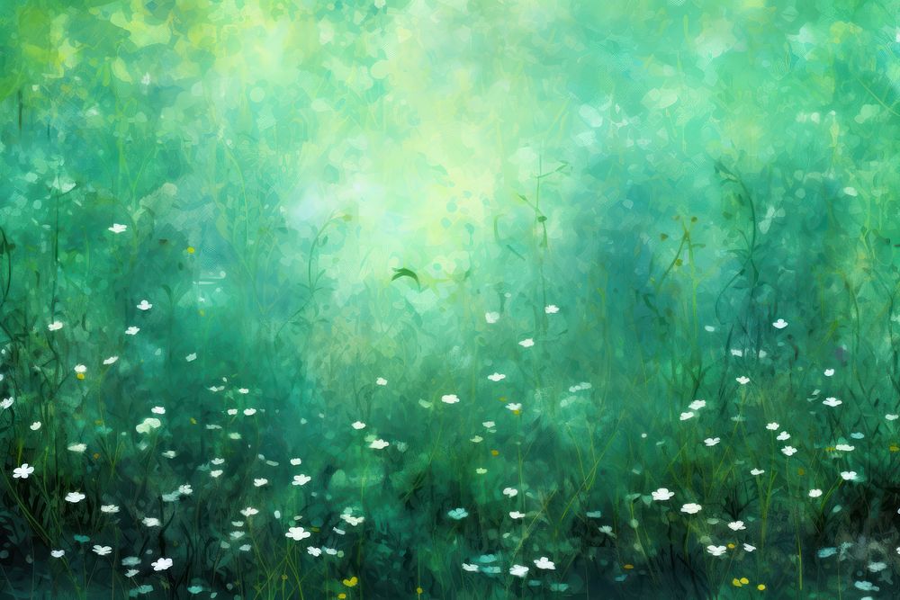 Green impressionism style background backgrounds outdoors painting.