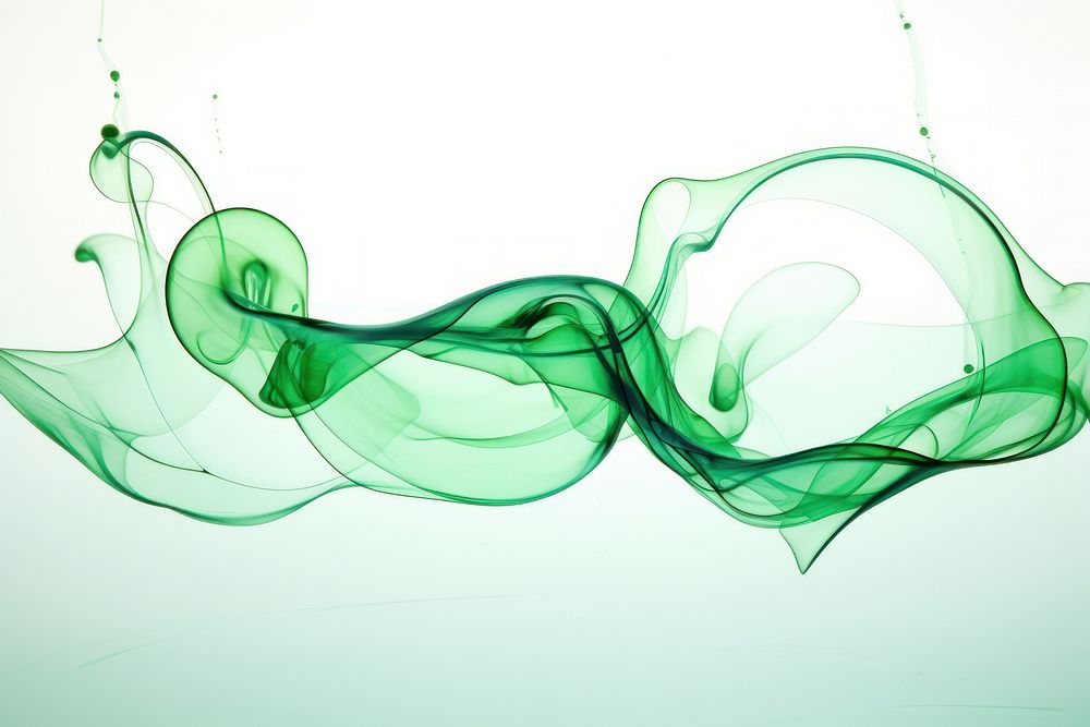 Green ink in water background backgrounds pattern accessories.