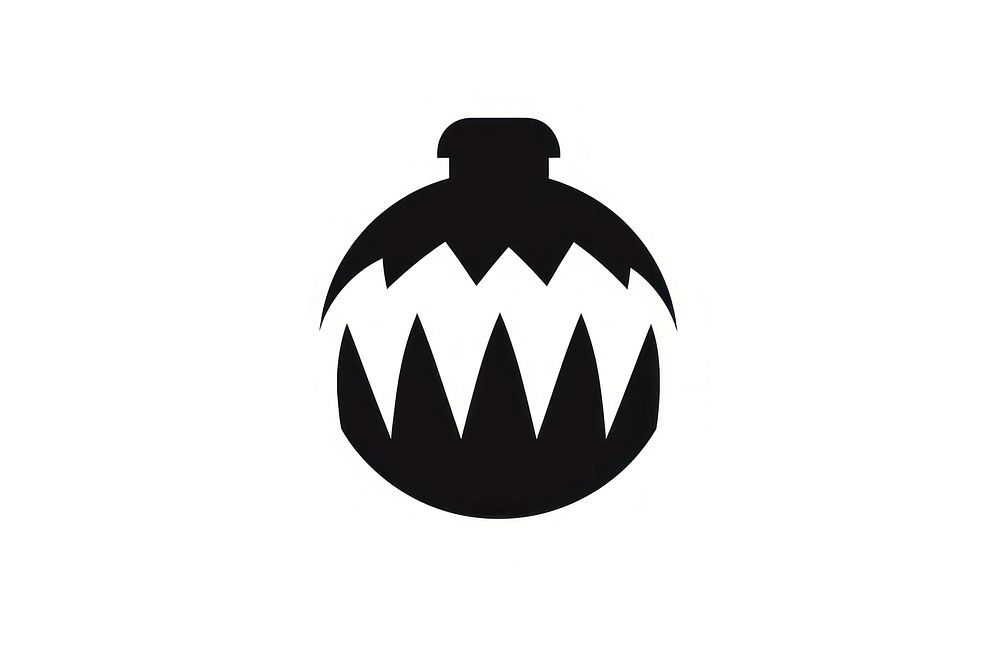 Bomb icon black logo celebration.