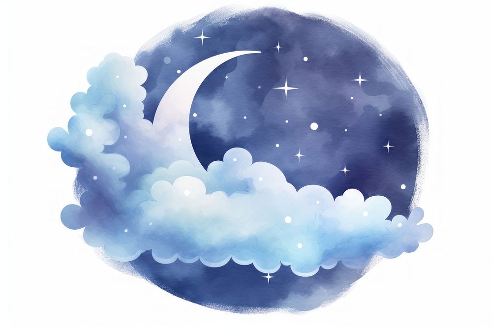 Moon astronomy night cloud.