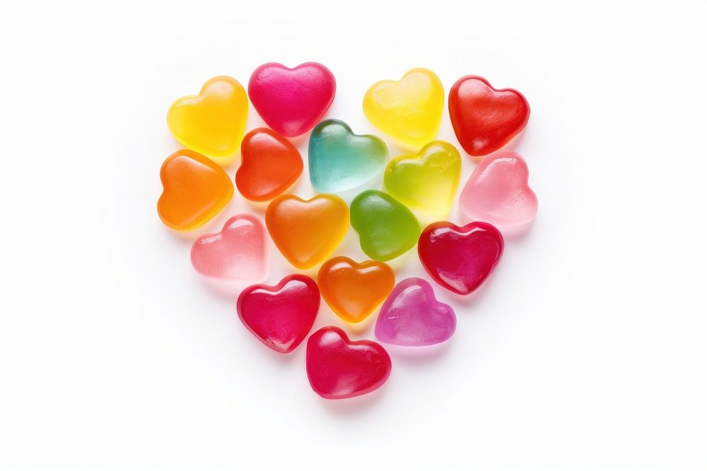 Heart candy confectionery dessert. AI generated Image by rawpixel.