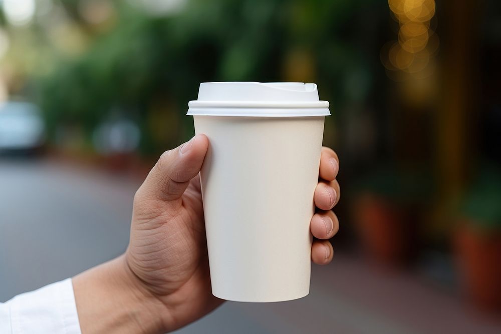 Coffee cup drink hand.
