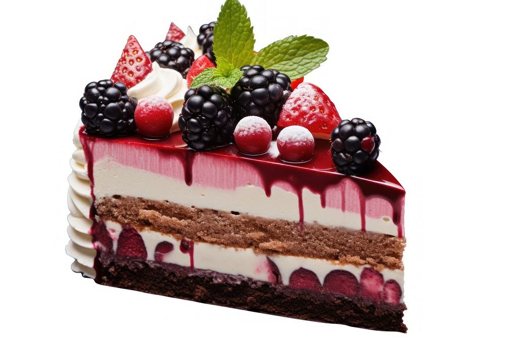 Cake raspberry dessert fruit.