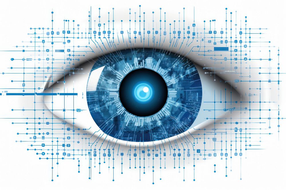 Eye technology cyberspace futuristic.