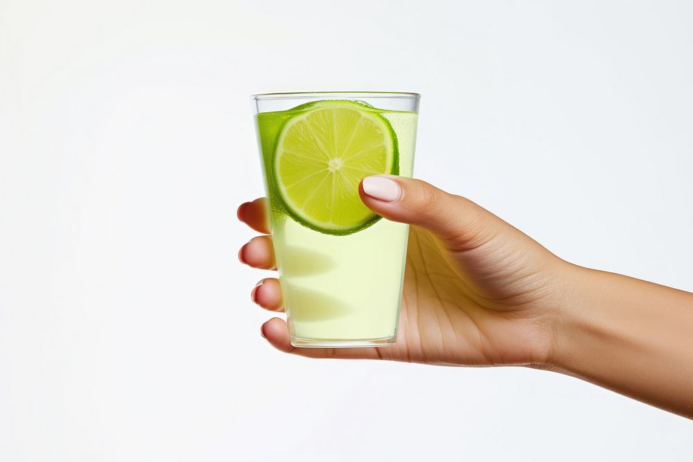 Lime lemonade fruit drink.