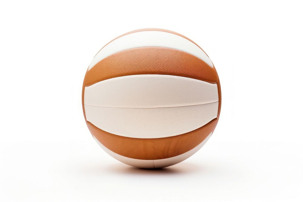 Volleyball ball sphere sports white background.