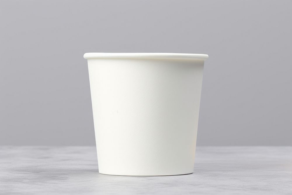 Yogurt cup porcelain white refreshment.