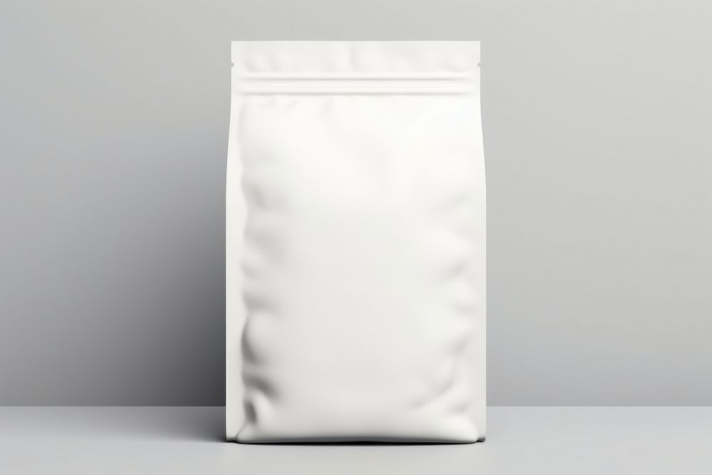 Flour bag  packaging white porcelain absence.