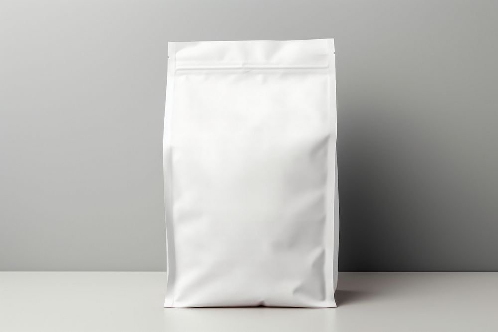 Flour bag  packaging white gray letterbox.