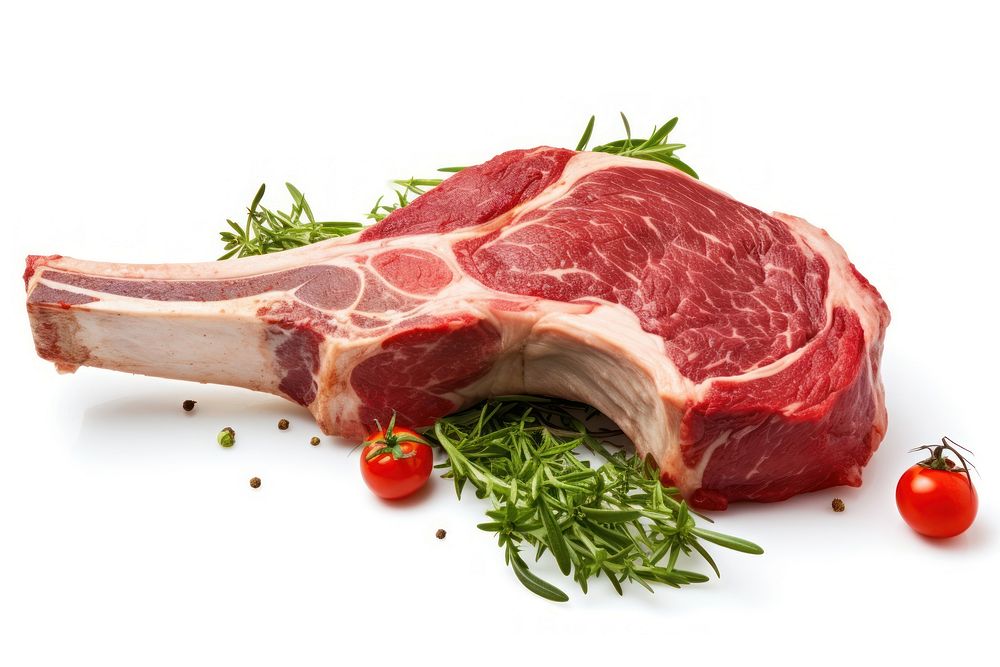 Fresh raw tomahawk beef steak meat food.