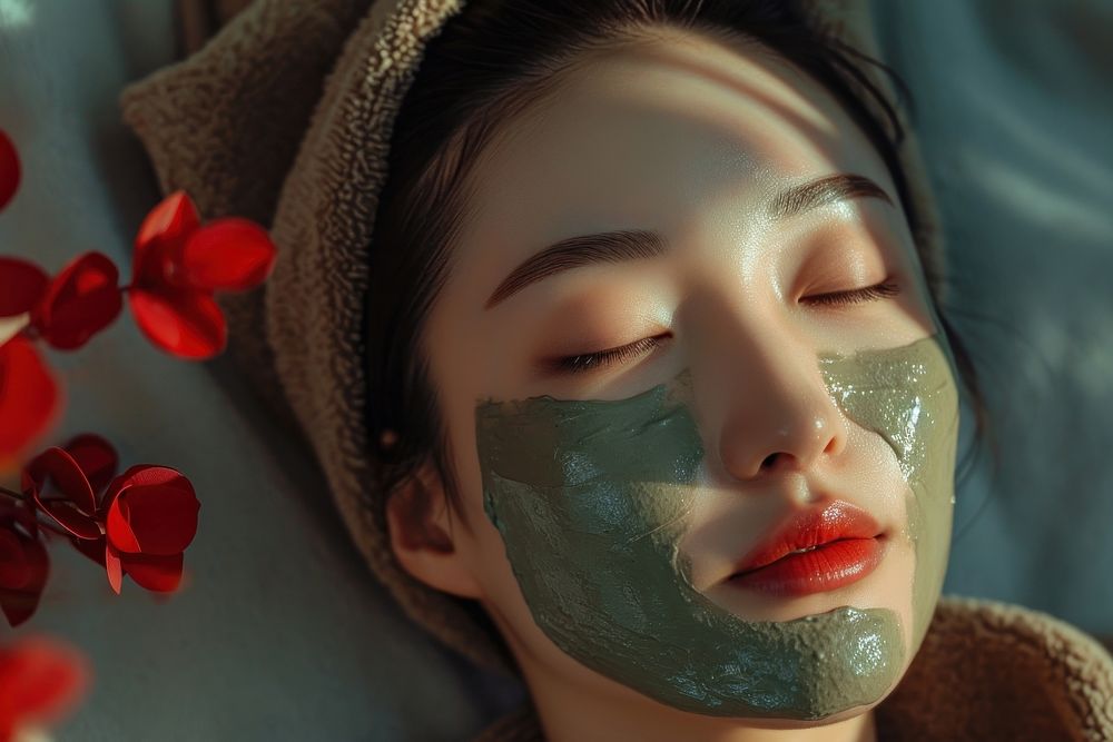 Korean women adult spa relaxation.
