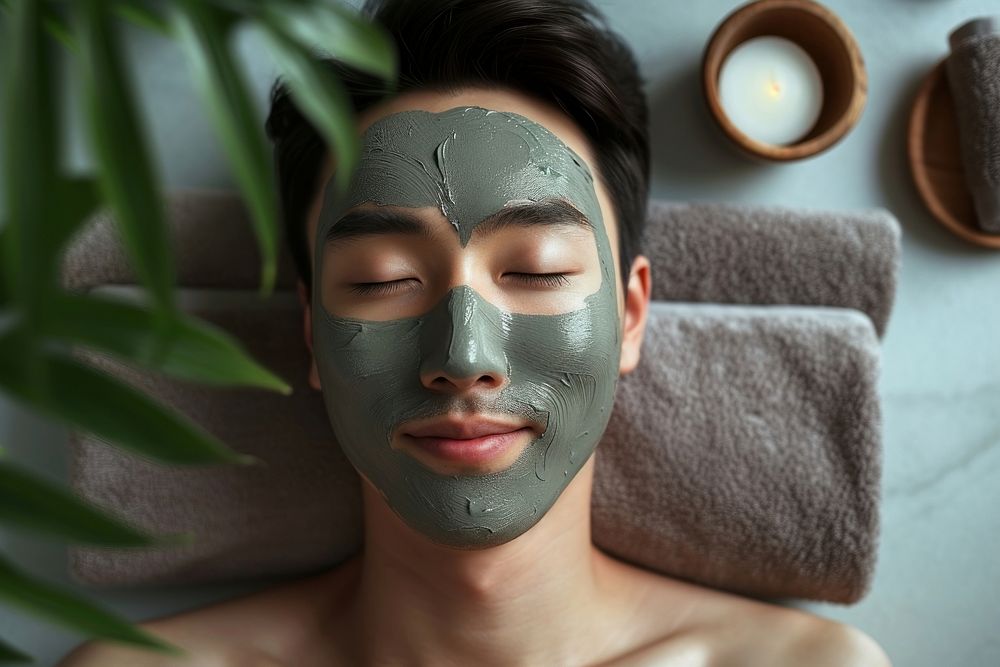 Korean man adult mask spa.