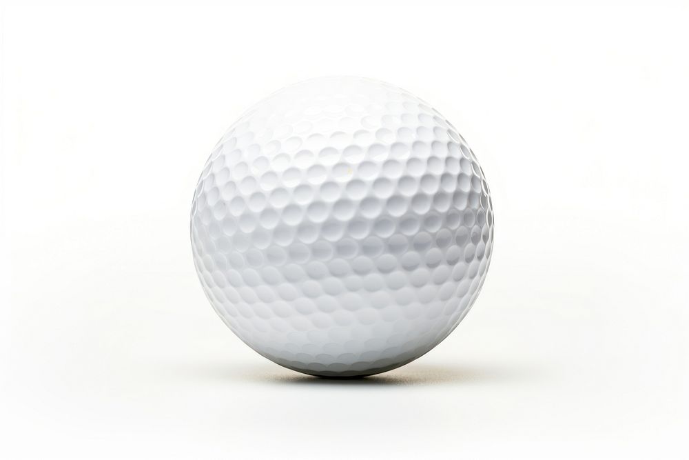 Golf ball sports white white background.