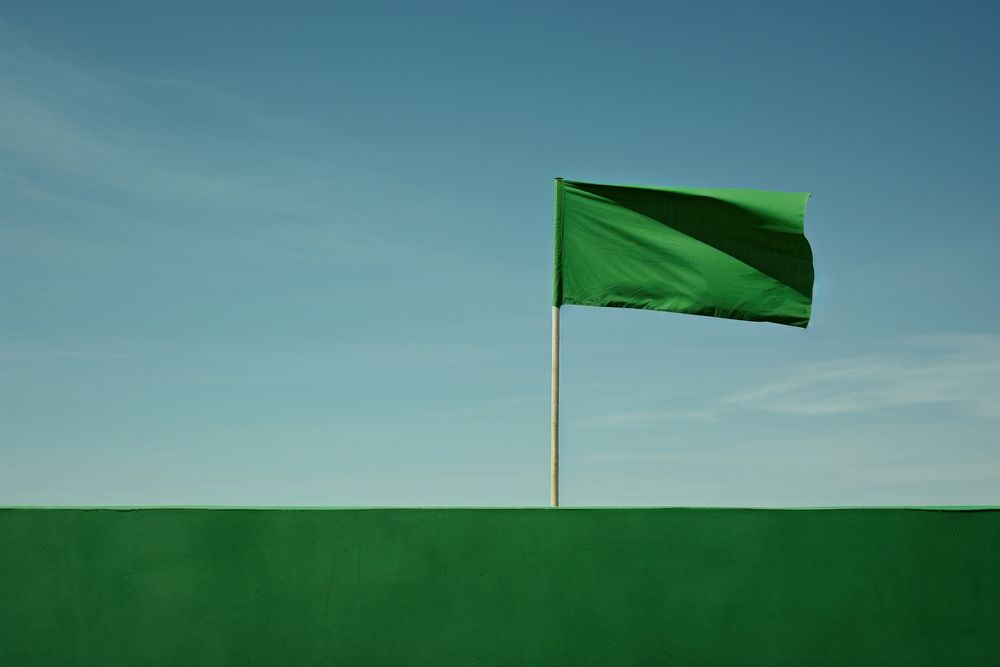 Green flag day patriotism outdoors. AI generated Image by rawpixel.