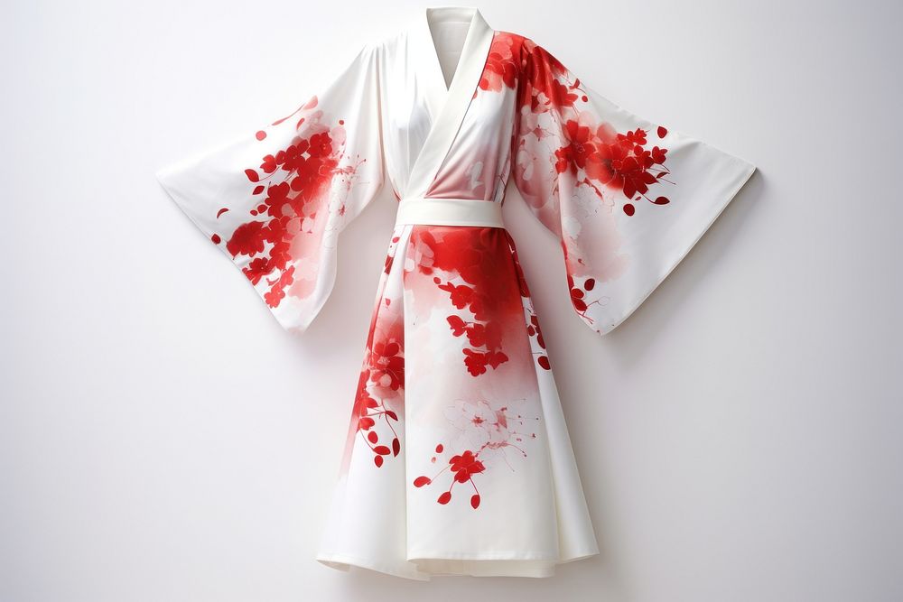 Kimono fashion dress white.