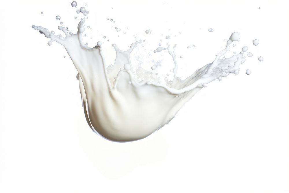 Milk splash white white background refreshment.