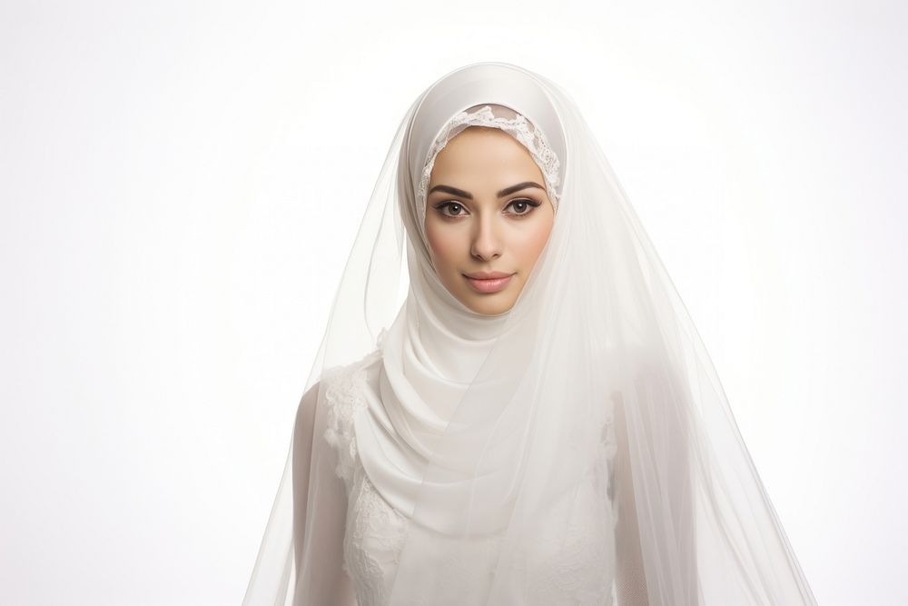 Muslim bride portrait fashion wedding.
