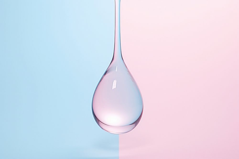  Pastel background glass drop transparent. AI generated Image by rawpixel.