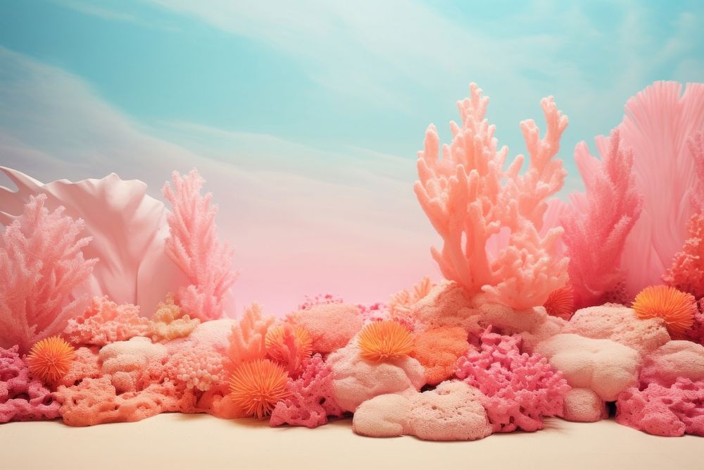  Pastel background outdoors nature reef. AI generated Image by rawpixel.