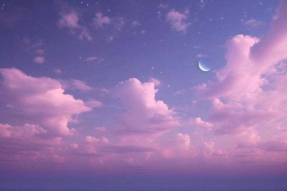  Pastel background night sky backgrounds. AI generated Image by rawpixel.