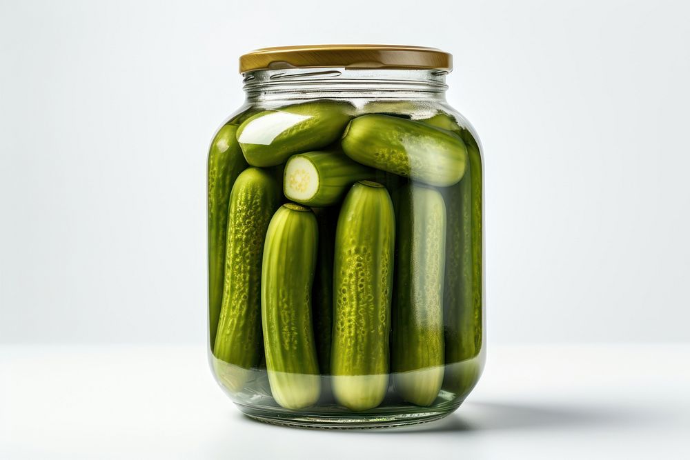 Pickled cucumbers Jar food jar vegetable.