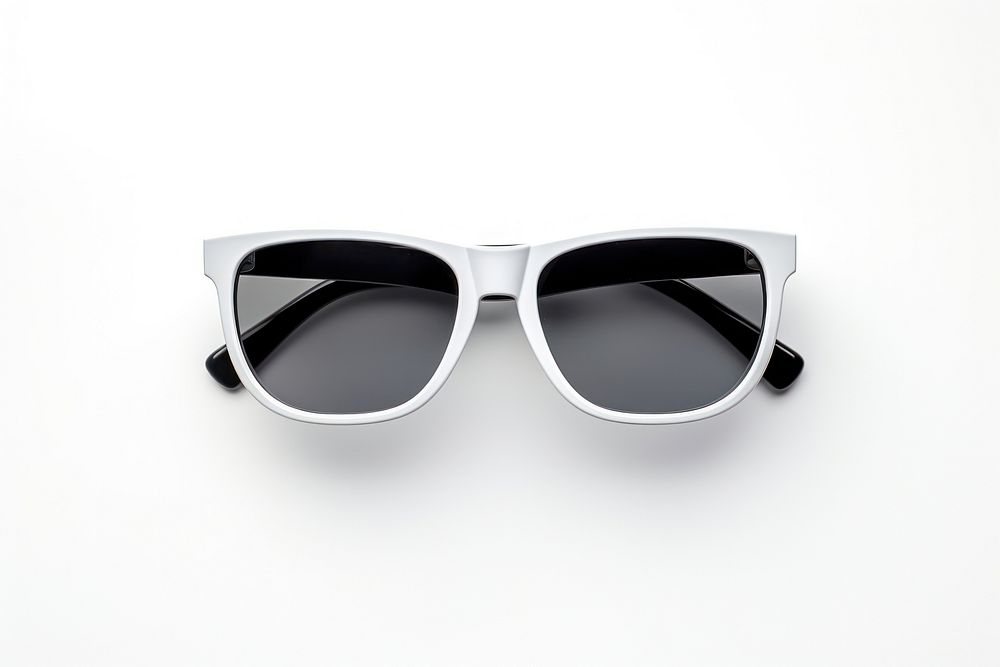 Plastic Sunglasses sunglasses white white background.