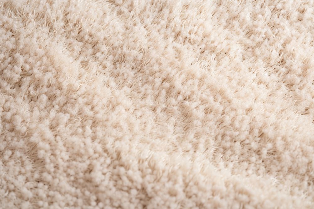 Soft beige carpet backgrounds white wool.