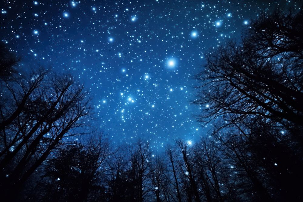 Starry sky backgrounds outdoors nature.