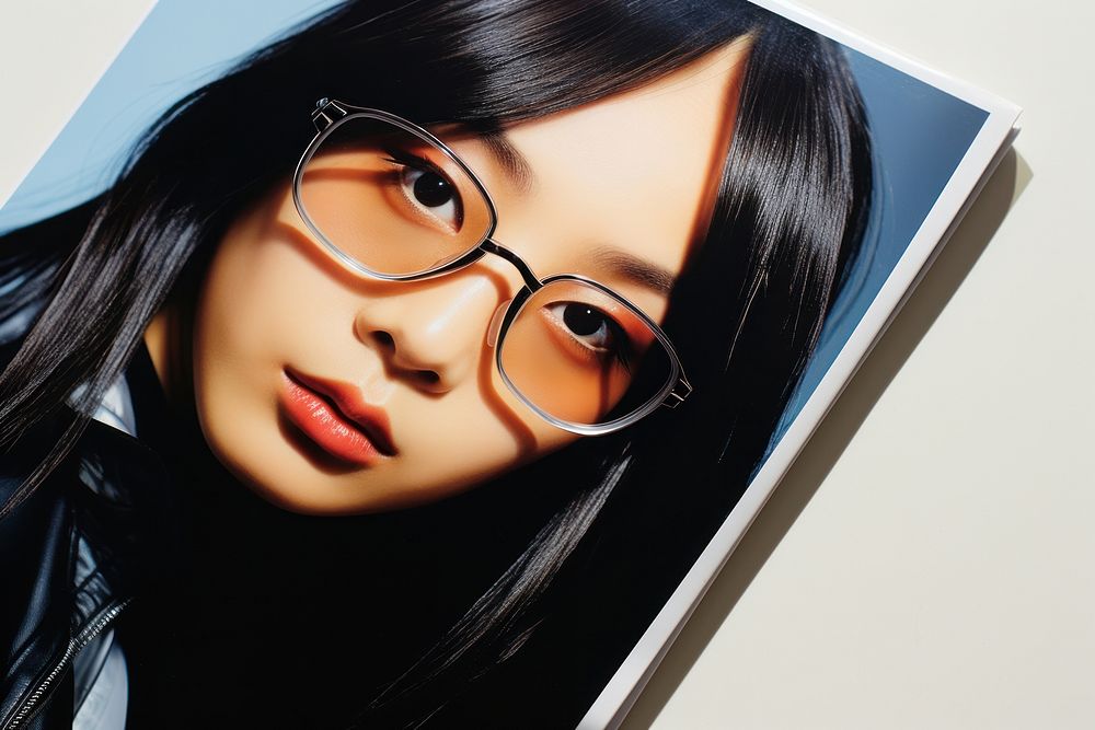 Asian woman photography portrait glasses.