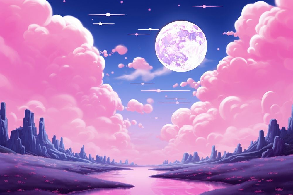 Pink moon background astronomy outdoors nature.