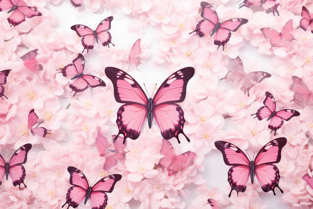 Pink butterfly illustration background backgrounds outdoors nature.